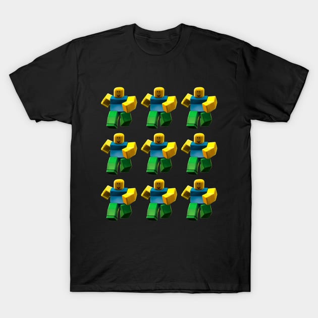 Roblox Aesthetic Noob T-Pose Respawn Default Character T-Shirt by souvikpaul